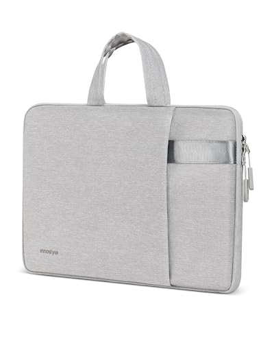 Innostyle Laptop Sleeve, 13-14 inch MacBook Laptop Bag, for Women Men, Grey | with Handle, Lightweight, Shock, Water Laptop Case, MacBook Air & MacBook Pro - color: Grey