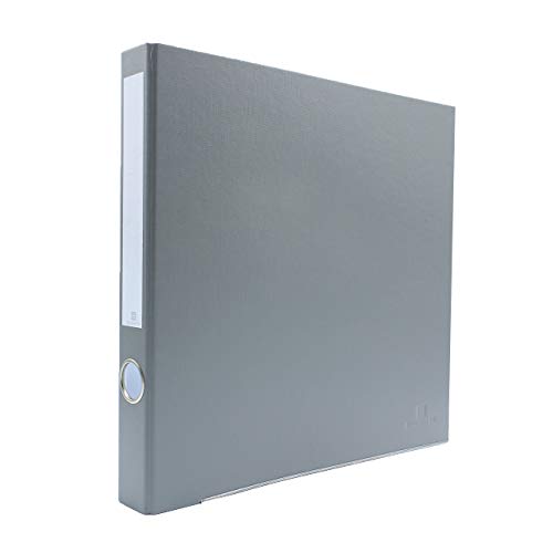 3-Ring Premium Binder - Light Gray, 1.5" Spine, by Bindertek | 225 Sheet Capacity, 1" D-Rings, Linen-Textured Covers, Steel Reinforced Edges, Spine Label Included - color: Light Gray, size: 1" Spine