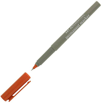 Art Alternatives 영구 마커, 초미세 캐러멜 - 1.2mm 펠트 펜촉 - 영구 - 다중 표면 - 드로잉 + 글쓰기 + 일러스트레이션 - color: 캐러멜., size: 1개(1팩)