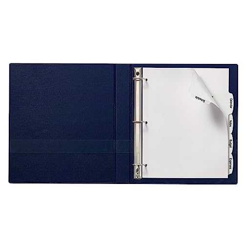 Avery Big Tab Printable White Label Dividers with Easy Peel, 5 Tabs, 1 Set (14436) - size: One Size, style: 1 Set