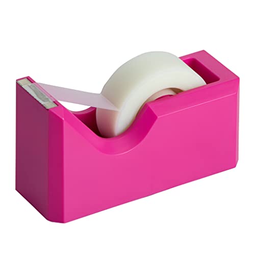 JAM PAPER Colorful Desk Tape Dispensers - Pink - Sold Individually - color: Pink, size: Pack of 1