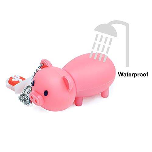 32GB Cute Piggy USB Flash Drive with Chain Present USB Drive for Kids Students School Job - color: Pig, size: 32GB