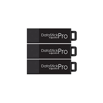 Centon DataStick Pro USB 3.2 Gen 1 Flash Drive 64GB x 3, Black (S1-U3P6-64G-3B) - size: 64 GB (Pack of 3)