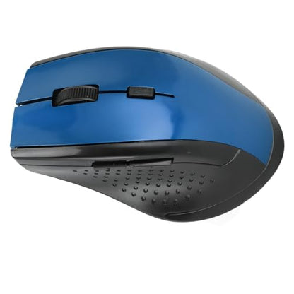 2.4G Mouse, Compact Laptop Mouse for Computer (Blue) - color: Blue