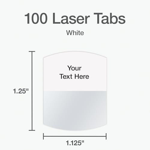 Redi-Tag Copier/Laser/Inkjet Index Dividers (RTG33117),White (Pack of 12) - size: 100 Tabs (Pack of 12)