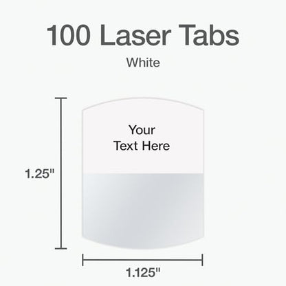 Redi-Tag Copier/Laser/Inkjet Index Dividers (RTG33117),White (Pack of 12) - size: 100 Tabs (Pack of 12)