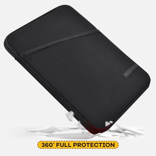 Neoprene Tablet Sleeve for 6-6.8" Amazon Kindle Paperwhite, Fire HD 7", 6" Kobo Clara 2E eReader Pouch Case Bag for 6" Kindle/Kindle Oasis/E-Reader, Black