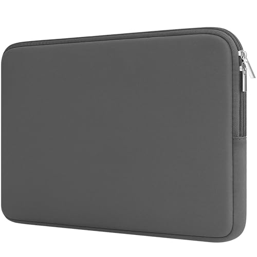 RAINYEAR Laptop Sleeve Case Compatible with 13.3 Inch Notebook Computer Tablet Chromebook 14" MacBook Pro/Max M1 M2 M3 M4 M5 Soft Cover Protective Case Zipper Carrying Bag (Gray, Upgraded Version) - color: Gray(upgraded Version), size: 13"-13.3"