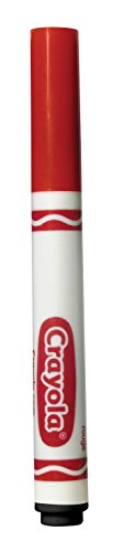 Crayola Broad Line Markers - Red (12ct), Markers for Kids, Bulk School Supplies for Teachers, Nontoxic, Marker Refill with Reusable Box - color: Red