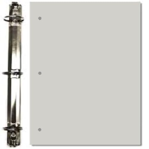 Copy Printing and Writing Colored Paper, 20 Pound - 75 Gsm, 3 Hole Punch, 500 Sheets per Ream. (Grey) - color: Grey