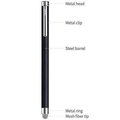 ChaoQ Stylus Pens for Touch Screens, 8 Pcs Mesh Fiber Capacitive Stylus with 8 Replaceable Mesh Tips and 8 Replaceable Rubber Tips (Silver, Black, White, Champagne) - color: Silver, Black, White, Champagne