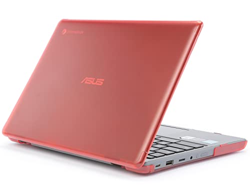 mCover Case Compatible for 2022~2023 11.6" ASUS Chromebook CR1 (CR1100CA or CR1100FA) Series Laptop Computers ONLY (NOT Fitting Any Other ASUS Models) - Red - color: Red