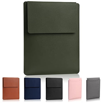 13.3-14" Laptop Sleeve, Padded Case, Thin Portable Versatile Bag Compatible With 2022 Pro 14 inch/2015 Pro 13.3 inch/2015 Air 13.3 inch (Dark Green) - color: Dark green