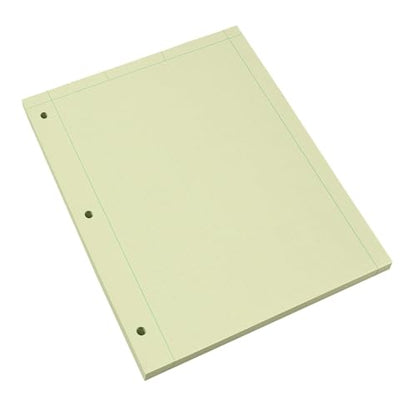 ROARING SPRING Graph Ruled Engineering Pad, Engineering Graph Paper Pad, 5x5 Enclosed Grid, 8.5" x 11", 100 Sheets, 3 Hole Punched, Green Tinted Sheets, Made in USA - color: Green, size: Enclosed Grid (100 Sheets) (Pack of 1)