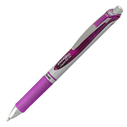 Pentel 756260 EnerGel RTX Retractable Gel Pens Medium - color: Violet