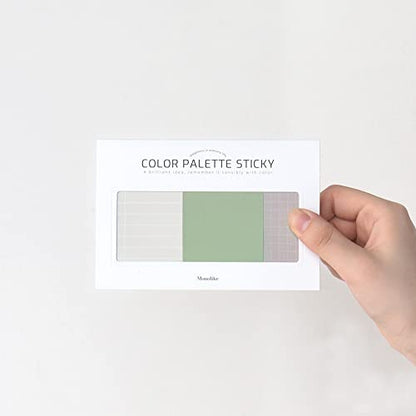 Monolike Color Palette Sticky Plan 30p B Set 4P - Self-Adhesive Memo Pad 30 Sheets - color: Plan 30p B