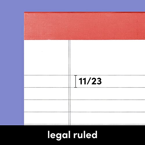 PAPERAGE Lined Legal Pads, (Rainbow), 12 Pack Note Pads, 50 Sheets Each, Wide/Legal Ruled, Note Pads, Paper, 5 inches x 8 inches - color: Rainbow, size: Small (12 Pack)