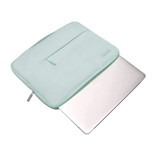 MOSISO Laptop Case 13.3 inch, 13-13.3 inch Laptop Sleeve with Handle Compatible with MacBook Air/Pro 13/Pro 14 M5 M4 M3 M2 M1,HP Dell ASUS Lenovo, Polyester Multifunctional Computer Bag, Mint Green - color: Mint Green, size: 13.3 inch