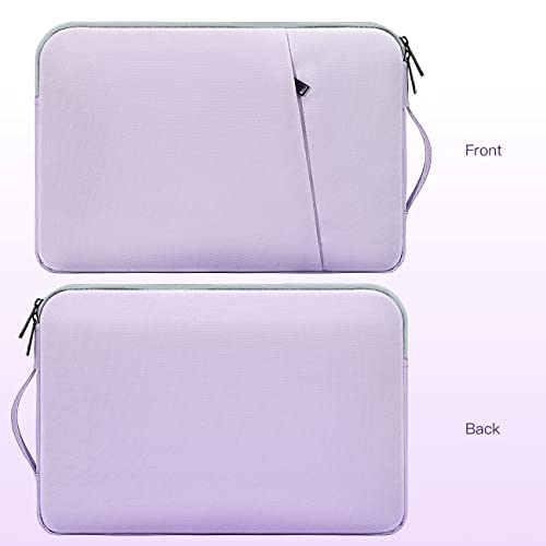 15.6 Inch Laptop Sleeve Case Water-Resistant Computer Bag with Handle for HP Lenovo Dell ASUS Acer Chromebook 15 / HP Envy X360 15.6 / Acer Aspire 15 / Dell Inspiron 15 / Lenovo IdeaPad 15.6 -Purple - color: Purple, size: 15.6 inch