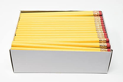 Pencil Guy Blank Round Pencils, Yellow, 144 to a box | Not Sharpened - color: Yellow, size: 1 Count (Pack of 144), style: Not Sharpened