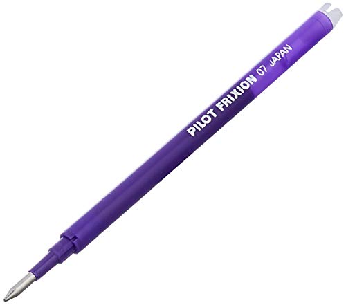 Pilot 75300308 Refills for Frixion Rollerball 0.7 mm (Pack of 3) - Violet - color: Violet, size: 3 Count (Pack of 1)