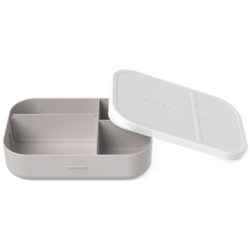 Bentgo® Modern Tray with Matte Lid - Reusable, BPA-Free, Meal Prep Containers for Adults with Removable Divider - 3 or 4 Compartments for Healthy Portioned Meals At Home & On the Go (White) - color: White