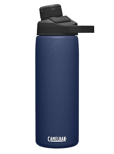CamelBak Chute Mag Vacuum Insulated Stainless Steel Water Bottle, Magnetic Leak‑Resistant Cap for Everyday Hydration - color: Navy, size: 20 Ounces