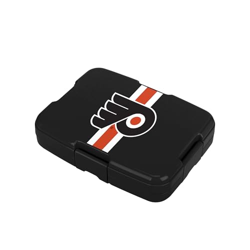 FOCO NHL Unisex-Adult Officially Licensed Team Color Stripe Primary Logo Hockey Leak Proof 5 Compartment Bento Lunch Box - Philadelphia Flyers - color: Philadelphia Flyers