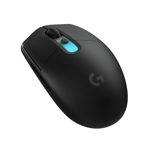 Logitech G305 X SUPERLIGHT Wireless Gaming Mouse, Lightweight 59g, HERO 44K Sensor, RGB lighting, LIGHTSPEED and Bluetooth, 130+ Hr Battery Life, 6 Programmable Buttons, Compatible with PC/Mac - Black - color: Black, style: Superlight