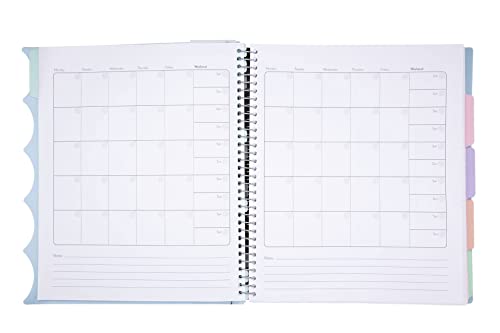 Mintra Office Durable PREMIUM Spiral Notebook (Arctic Ice, 5 Subject (8.5in x 11in)) - color: Arctic Ice, size: 5 Subject (8.5in x 11in)