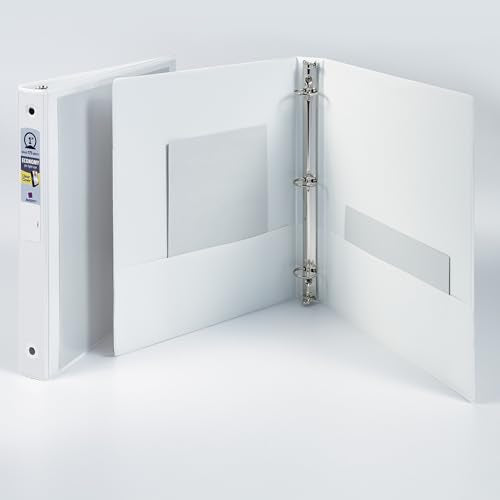 Avery Standard View 3 Ring Binder, 1" Round Rings, 175-Sheet Capacity, 1.4 Inch Wide Spine, 1 White Binder, Ideal for Lightweight Organization and Occasional Referencing (05760) - style: 1 Pack