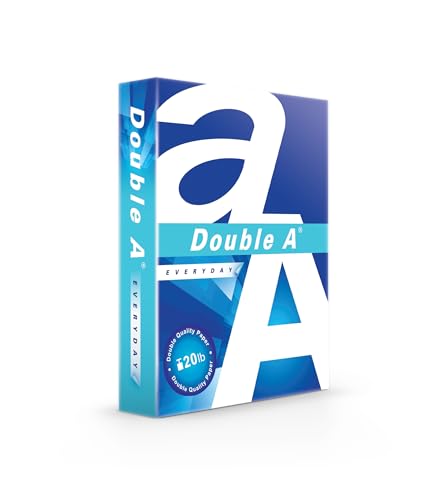 Double A Everyday Multipurpose Copy Printer Paper, Letter Size 8.5" x 11", 96 Brightness, 20 lb, 10 Reams (5000 Sheets)