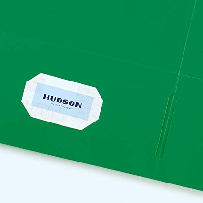Avery Two Pocket Folders, Holds up to 40 Sheets, Business Card Slot, Case Pack of 125 Green Folders (47987) - style: 125 folders