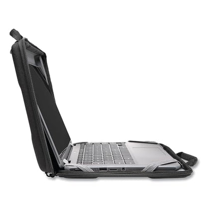 Kensington LS520 Stay-On Laptop Case for 11.6" Chromebooks & Laptops, Clamshell, Shoulder Strap, Water-Resistant (K60854WW), Grey - size: 12" Hard