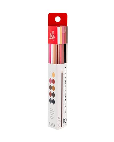Colored Pencils, Set of 10, Portrait Colors, Vibrant, Smooth Laydown, Non-Toxic, Colored Pencils for Artists and Beginners, Home or Classroom Use