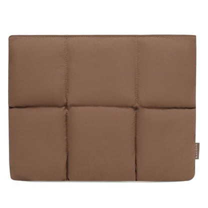 KAYOND Puffy Laptop Sleeve 15inch 16 inch, Pillow Shape Laptop Sleeve, Compatible MacBook Air 15 in M4 2025 & MacBook Pro 16 in M4 2024, Brown - color: Brown, size: For 15"-16" MBA/MAP M4 M3 M2 M1