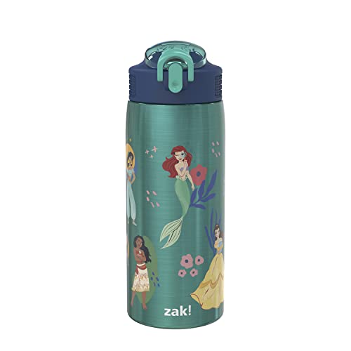 Zak Designs Disney Princess 19 oz Leak-Proof Kids Water Bottle With Straw - color: Disney Princess