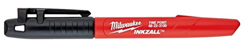 Milwaukee Inkzall Fine Point Black, Gold and Silver Marker Bundle