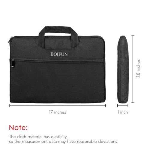 Carrying Bag for Boifun 17.5 Inch Portable DVD Player, Travel Laptop Sleeve Bag, Carry On Handle Case for Computer Notebook MacBook, Black