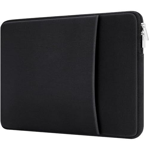 13 Inch Laptop Computer Sleeve Padded Carrying Case with Pocket Compatible with 13 inch MacBook Air M4 M3 M2 M1/Pro M3 M2 M1, Black - color: Black, size: 13"