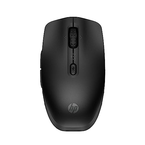 HP 420 Programmable Bluetooth Mouse - Bluetooth with Swift Pair to 3 Multi-Devices, 2-Year Battery, 4K DPI, Quiet clicks, Compatible with Windows/Mac/Chromebook, Laptop, Notebook Black (7M1D3AA) - color: Black, style: BT Program. Mouse