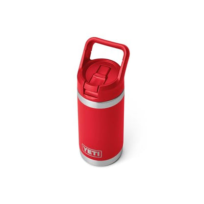 YETI Rambler Jr. 12 oz Kids Bottle, with Straw Cap - color: Rescue Red