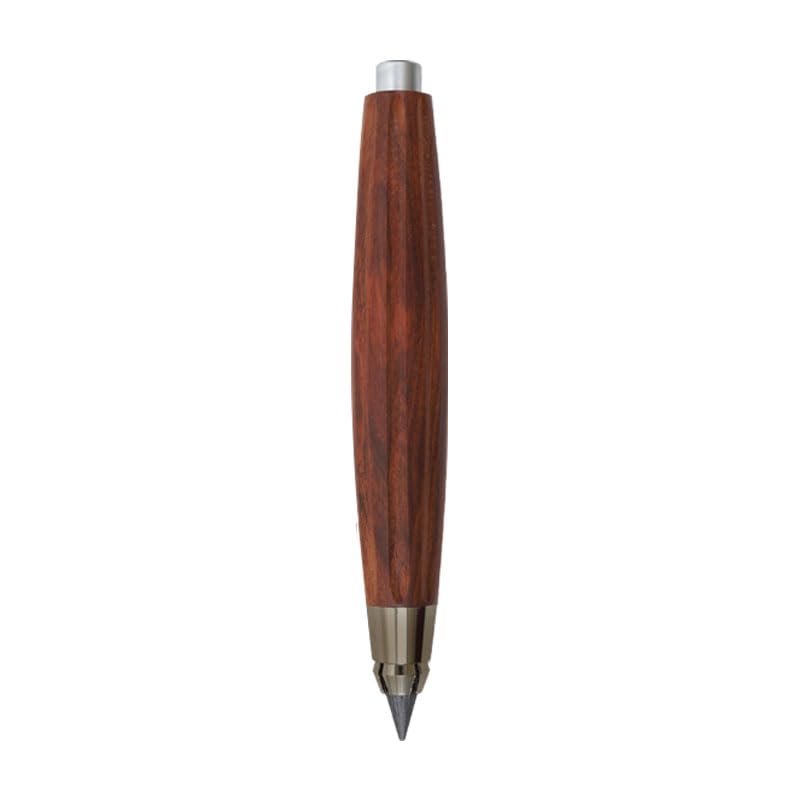 Rosewood Clutch Pencil 5.6mm Lead Holder Gift Set with Sharpener and Box of Leads, Chubby Octagonal Barrel Wooden Sketching & Drawing Pencil for Artists (Red Rosewood Octagonal Barrel) - style: Red Rosewood Octagonal Barrel