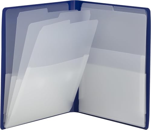 Smead Organized Up Multi Pocket Organizer, Eight Pockets, Letter Size, Dark Blue (Pack of 10) - color: Dark Blue, size: Letter (Pack of 10)
