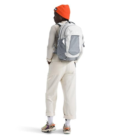 The North Face Women's Recon Everyday Laptop Backpack - Commuter Travel Bag, 18" Laptop Sleeve, Water-Repellent, TNF White Metallic Mélange/Mid Grey-NPF, One Size - color: Tnf White Metallic Mélange/Mid Grey-npf