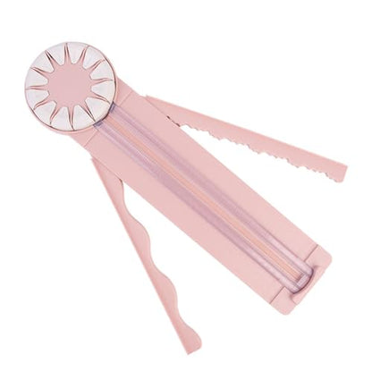 12 in 1 Paper Trimmer Craft Cutter, Portable Scrapbook Paper Cutting Tool with Straight Wavy Dashed Line Blades & Scoring Function for DIY Crafts, Journals & Card Making