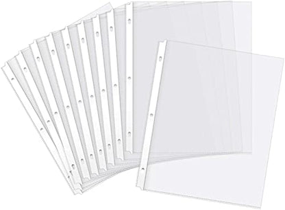 Sheet Protectors, 100 Count Clear Page Protectors for 3 Ring Binder, Top Loading Plastic Sleeves 8.5 x 11 inch - size: Standard, 100 Count