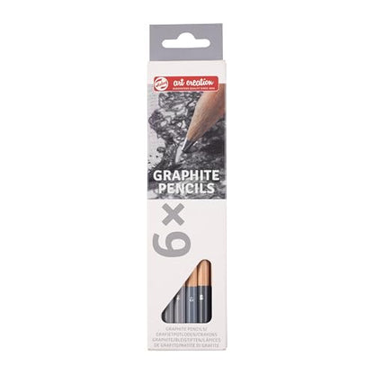 ROYAL TALENS Case of 6 Graphite Art Creation Round Body HB, B, 2B, 4B, 6B, 8B