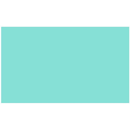 Colonial Cards: 150 Color Cardstock 3" x 5" Index Cards, Aqua, Unruled - color: aqua