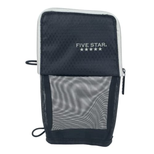 Five Star Stand 'N Store Pencil Pouch, Fits 3-Ring Binder, Pencil Case, Assorted Colors, Color Will Vary, 1 Count (50516) - size: 1 Count (Pack of 1)